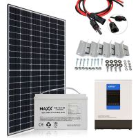 Zestaw Fotowoltaiczny 385W - Panel Ja Solar + Inwerter OFF GRID + Akumulator 100Ah