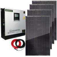 Zestaw Off-Grid - 4x Panel PV 275W + Inwerter 3kW Sanyu SPV18-3024 VPM + Akcesoria