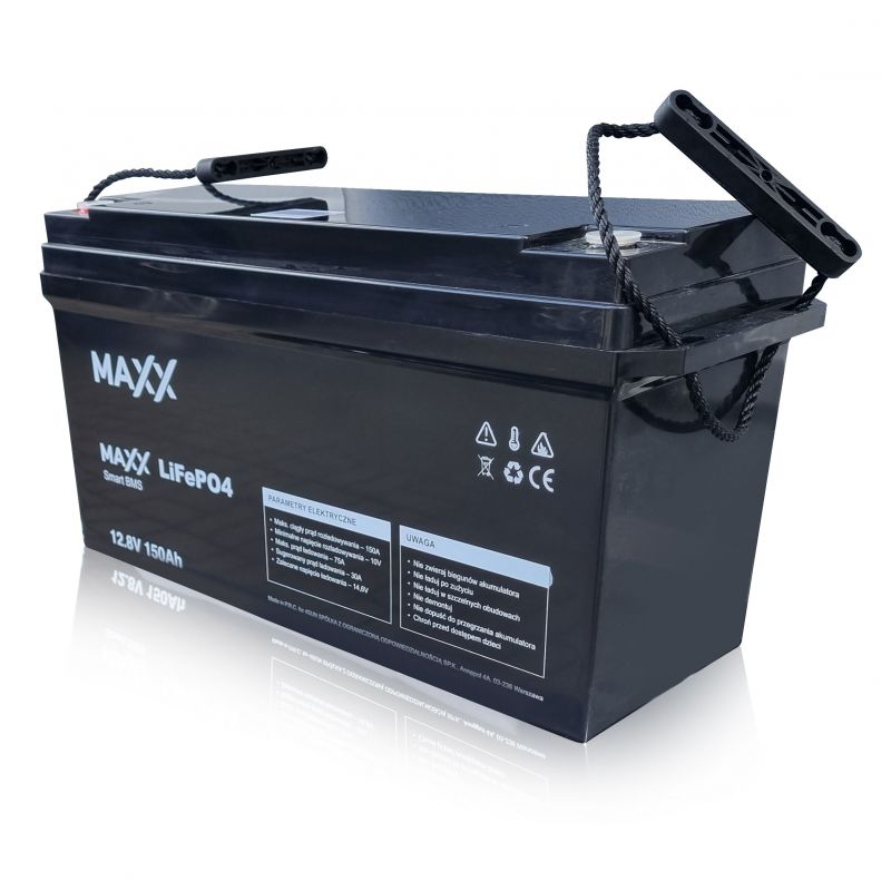 Akumulator LiFePO4  Maxx 150Ah 12V litowo żelazowo fosforanowy 