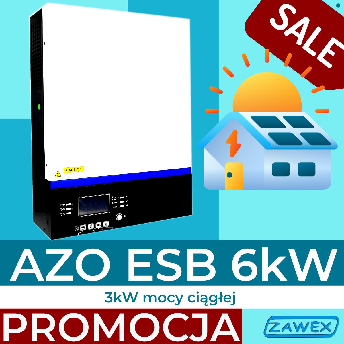 Hybrydowy Inwerter Solarny Azo-Digital Off-Grid ESB 6kW-24