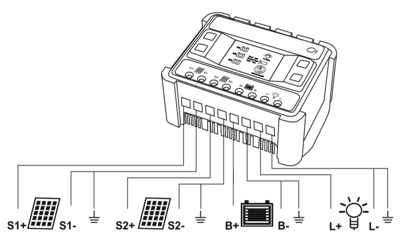 Regulator Solarny - Schemat Układu