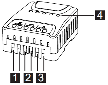 Regulator Solarny - Opis Złącz